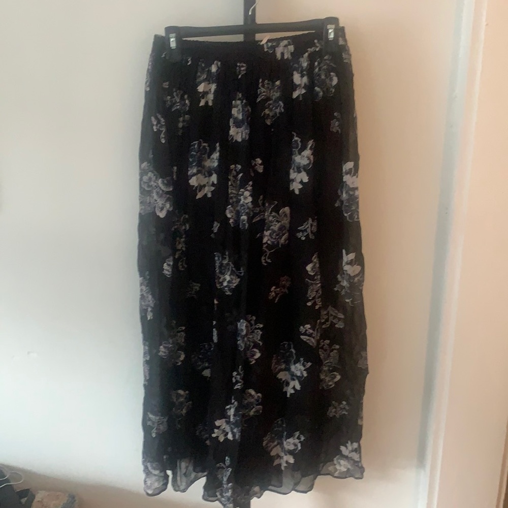 Free people floral layer skirt